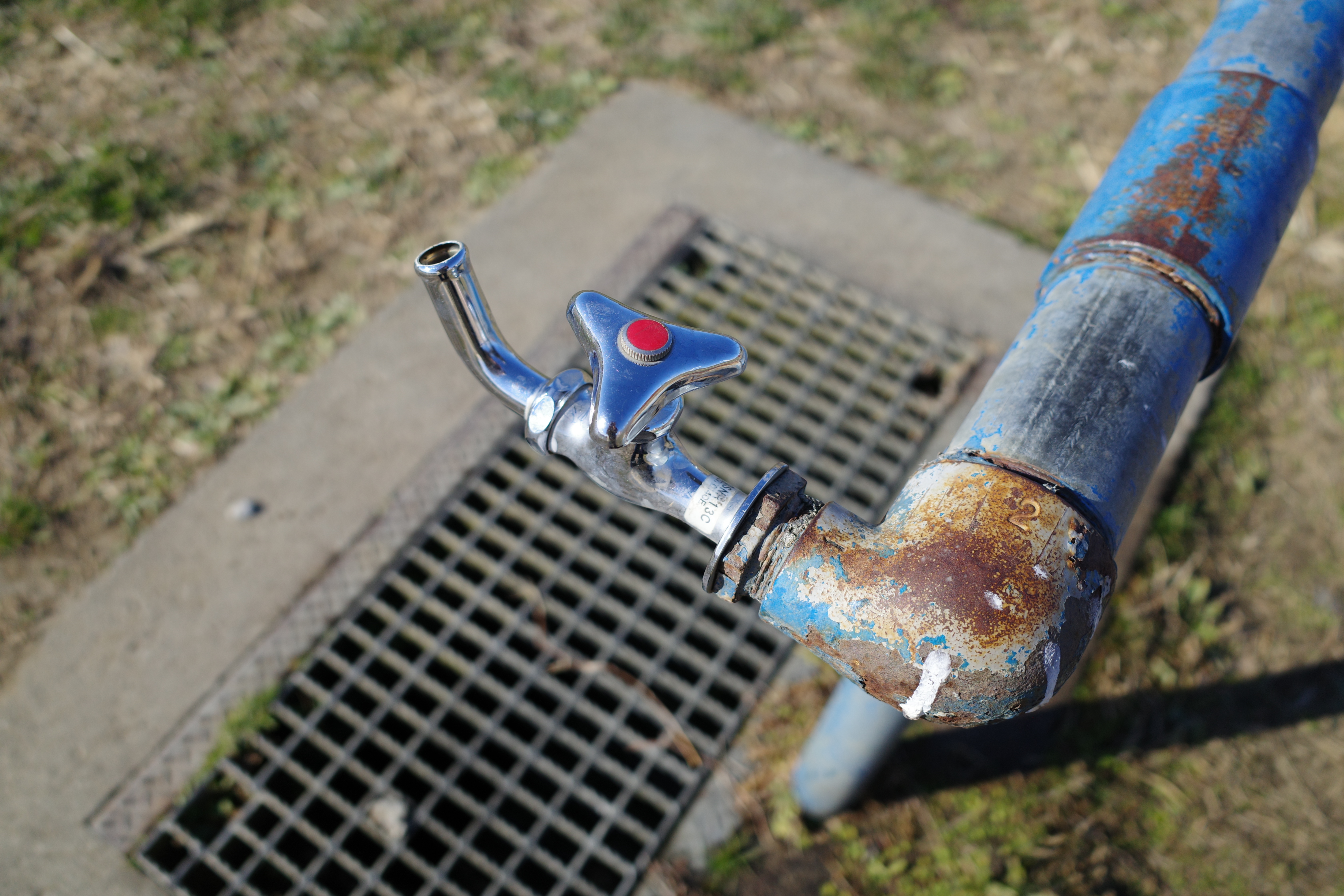 A tap with red mark