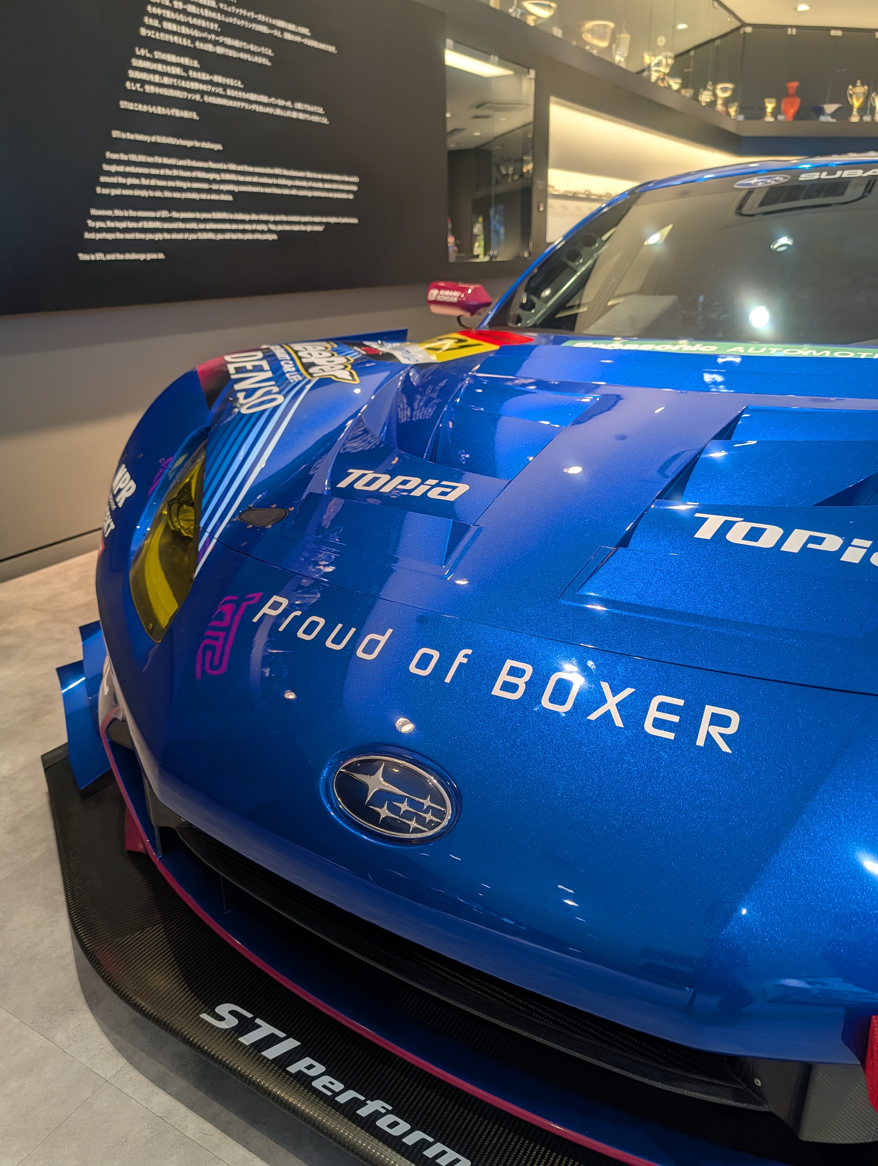 An image of PROUD of BOXER logo sign on BRZ