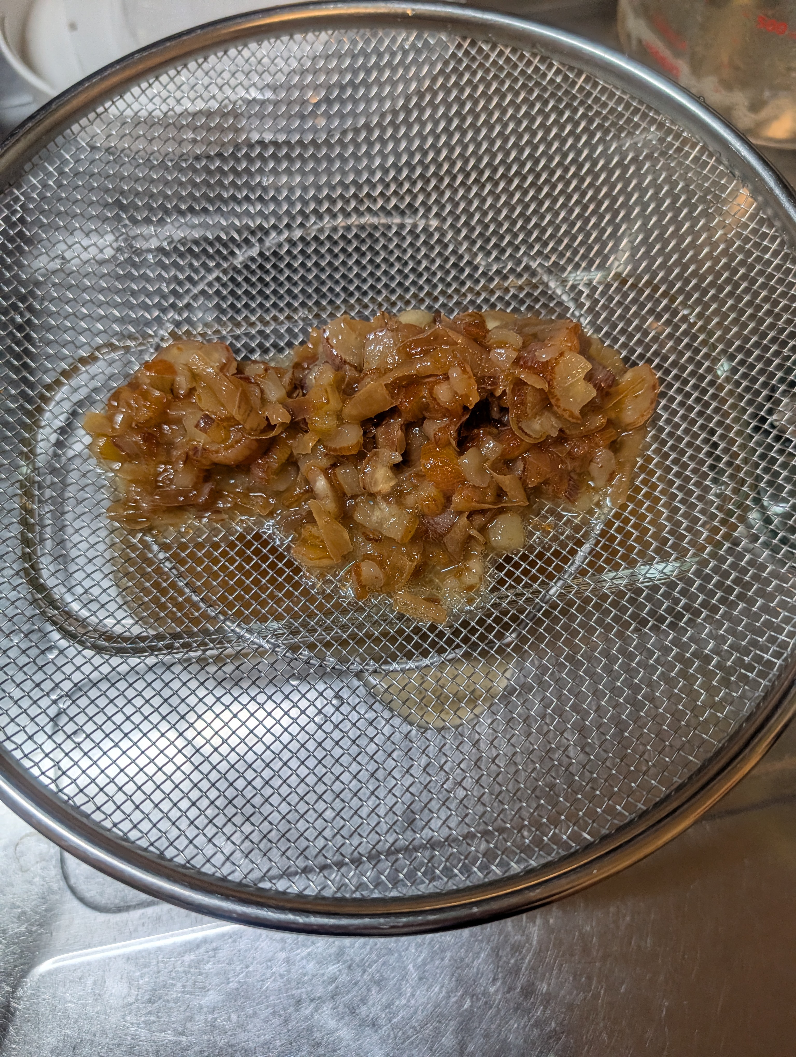 Dates on a strainer, day four